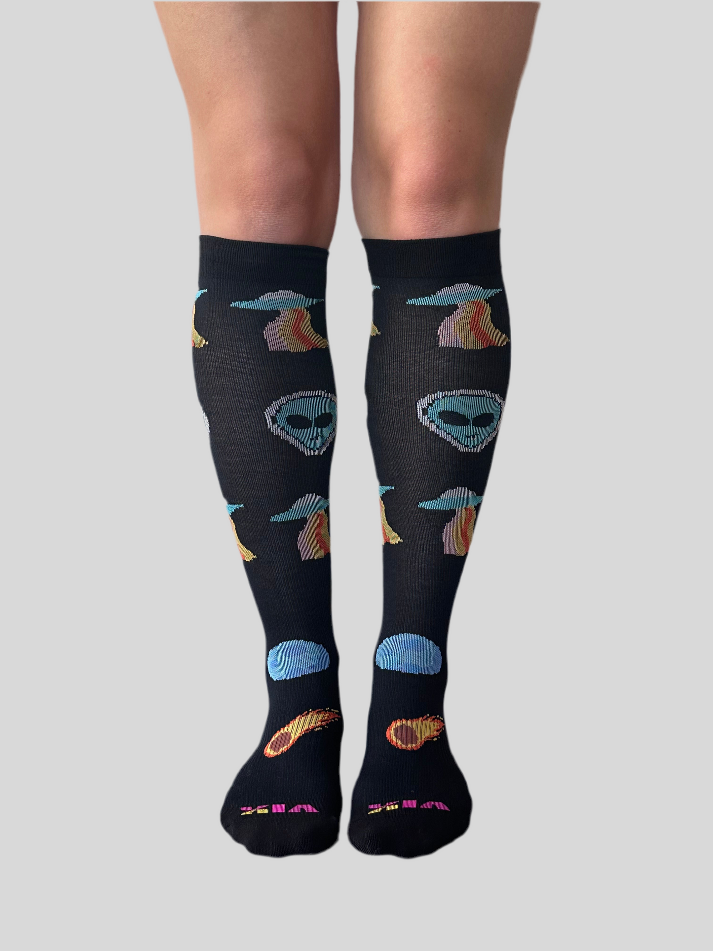 Aliens are Friends Compression Socks