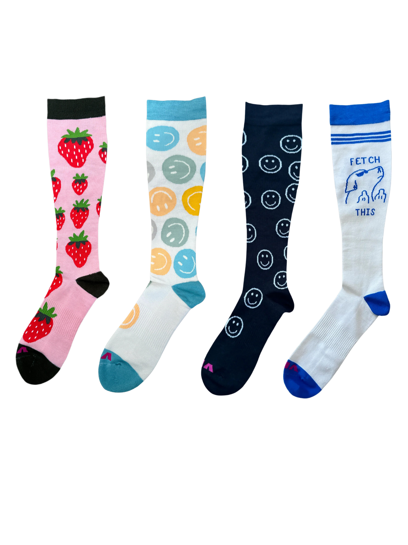 Vix Socks 4 Pack Bundle - Bamboo Compression Socks