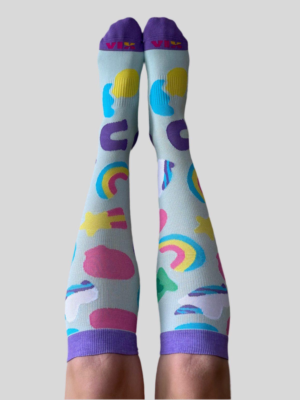 Vix Sweet Rainbow This Bamboo Compression Pointed Legs
