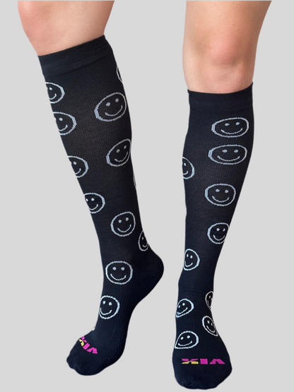 Simple Smiley Compression Socks