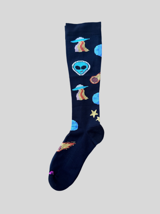 Aliens are Friends Compression Socks