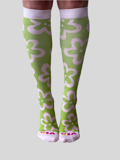 Flower Power Compression Socks