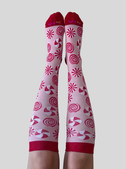 Pretty in Peppermint Compression Socks