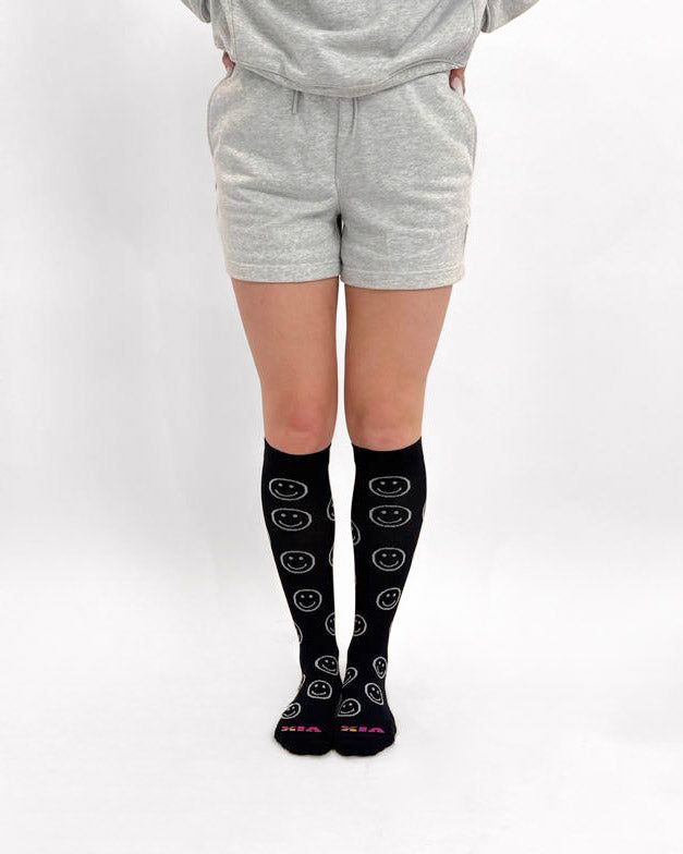 Simple Smiley Compression Socks
