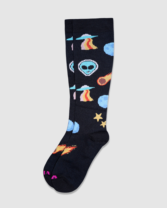 Aliens are Friends Compression Socks
