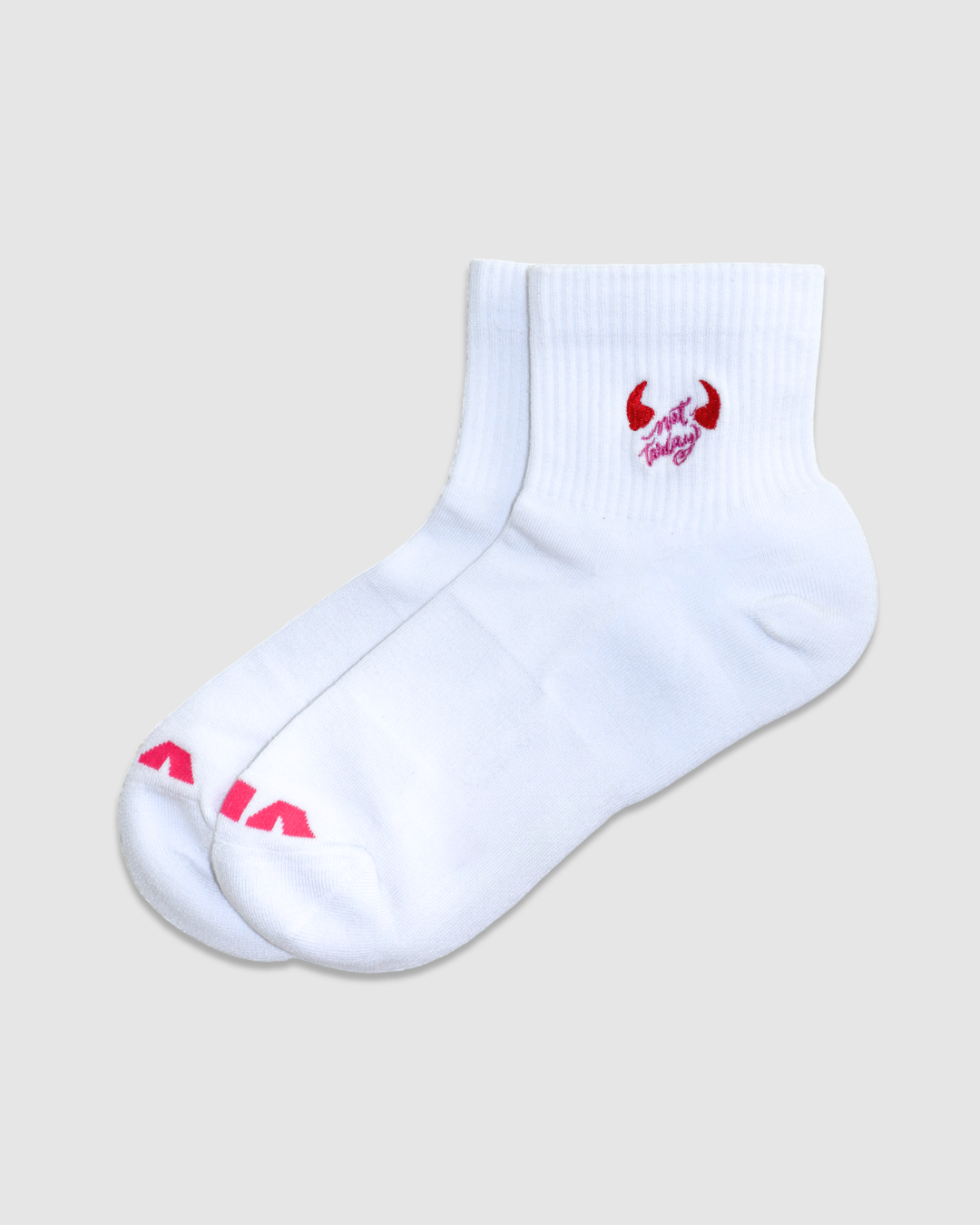 Not Today Quarter Crew Socks