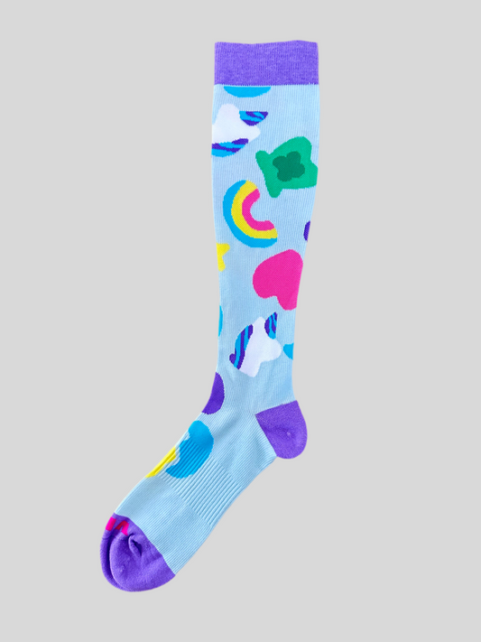 Vix Sweet Rainbow Bamboo Compression Single Sock