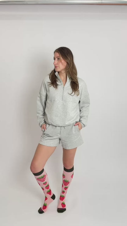Strawberry Compression Socks (20-30 mmHg)